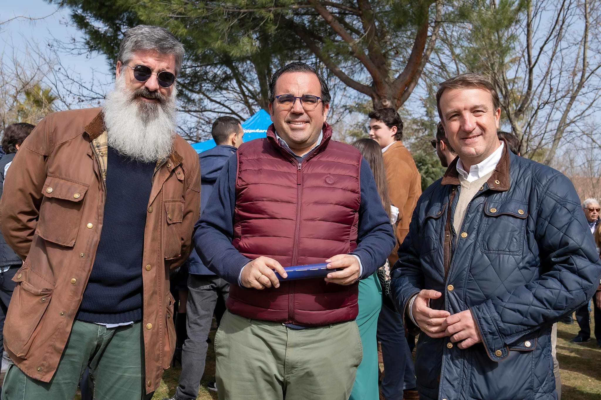 Javier Úbeda, Jesús Moreno y Jesús Egea.