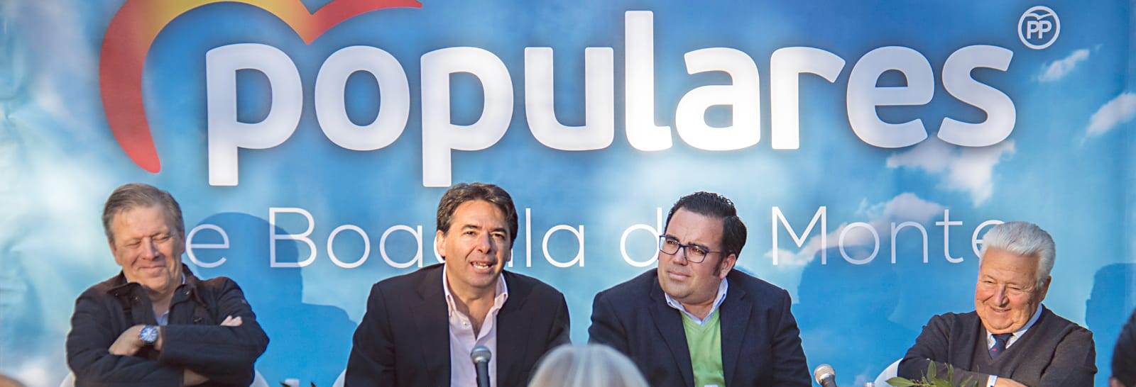 Percival Manglano visita Boadilla como miembro de la candidatura del PP al Congreso por Madrid